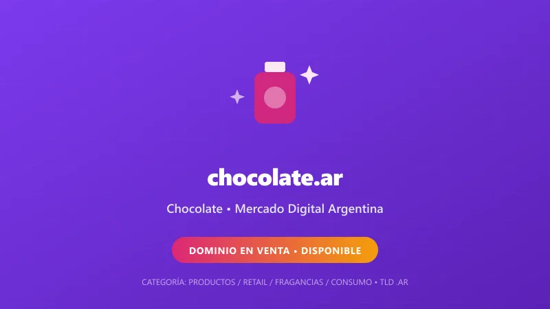 Identidad gráfica y activo digital para Chocolate en Argentina
